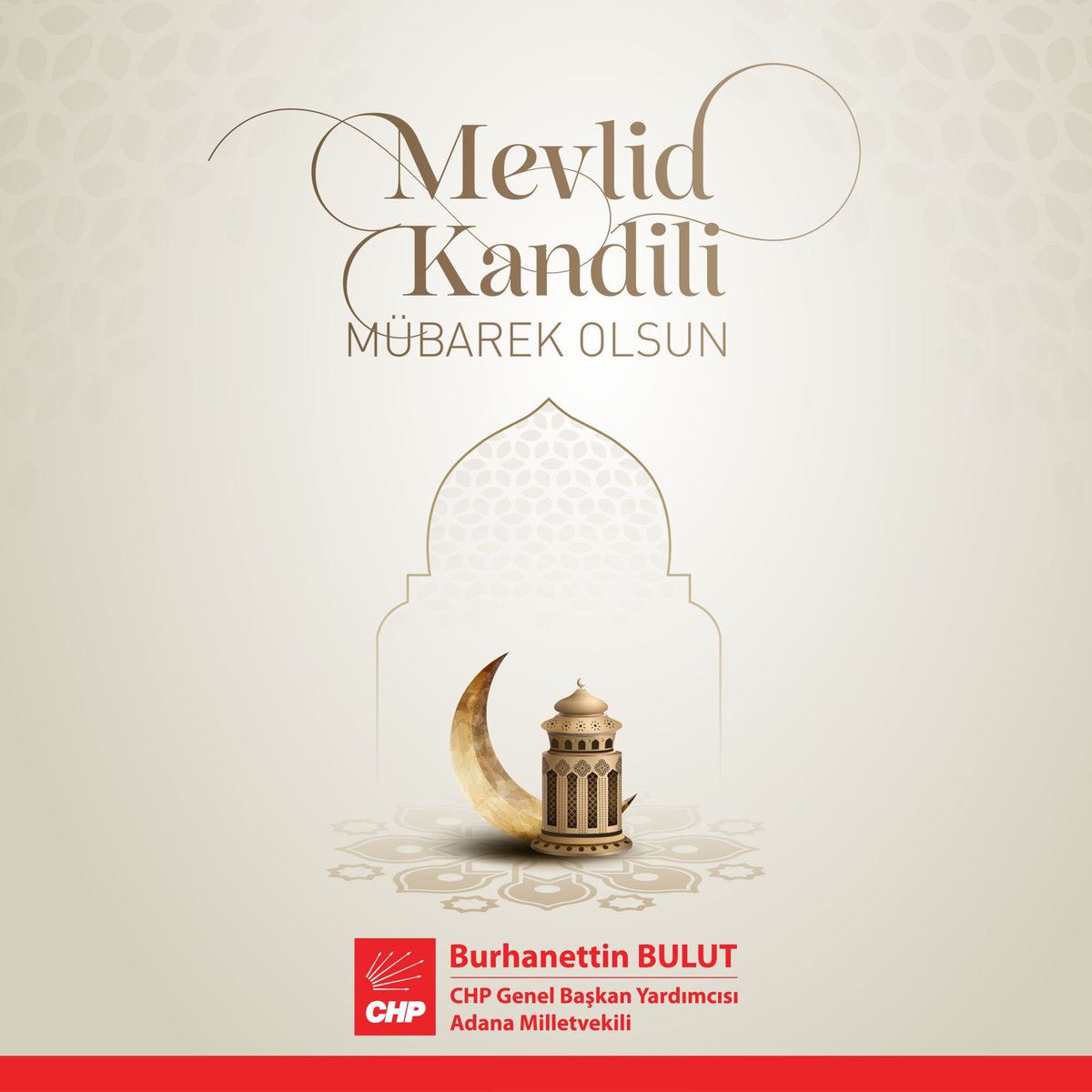 CHP'den Mevlid Kandili Mesajı: Huzur ve Birlik Çağrısı