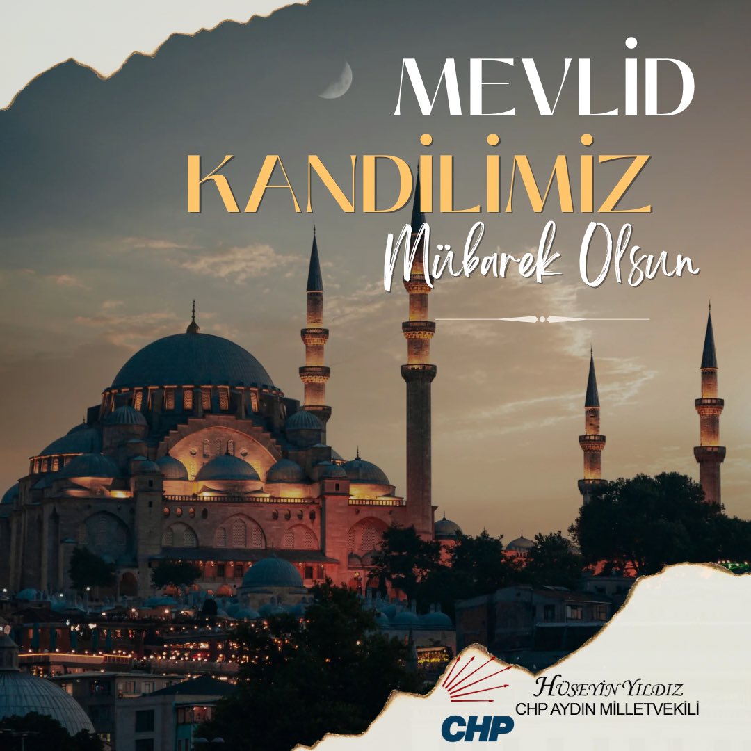 CHP Aydın Milletvekili Hüseyin Yıldız'dan Mevlid Kandili Mesajı