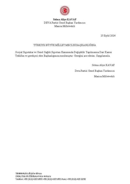 TBMM'de Çalışanların Sosyal Güvenlik Haklarına Yönelik Yeni Kanun Teklifi