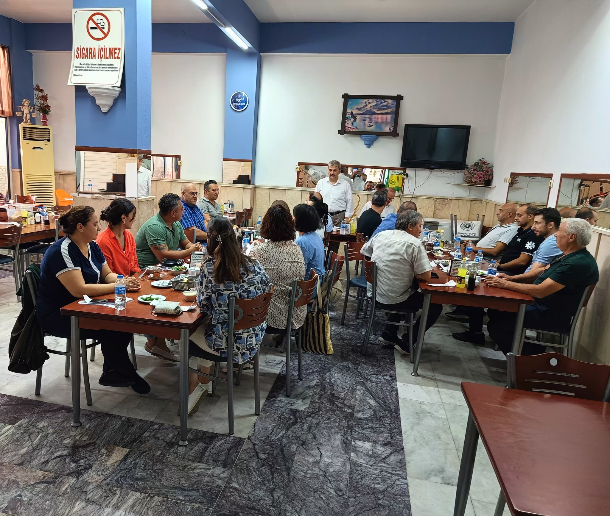 İncirliova'da Emekli Çalışanın Veda Yemeği