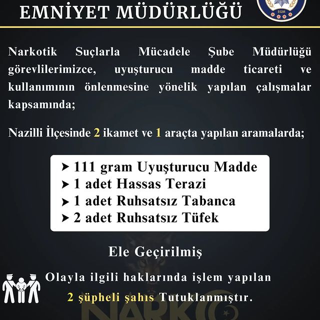 Gazetecilik 5n1k: Uyuşturucu Operasyonu Nazilli'de Gerçekleşti!