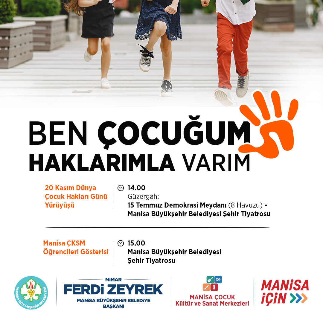 Manisa'da Dünya Çocuk Hakları Günü Etkinlikleri