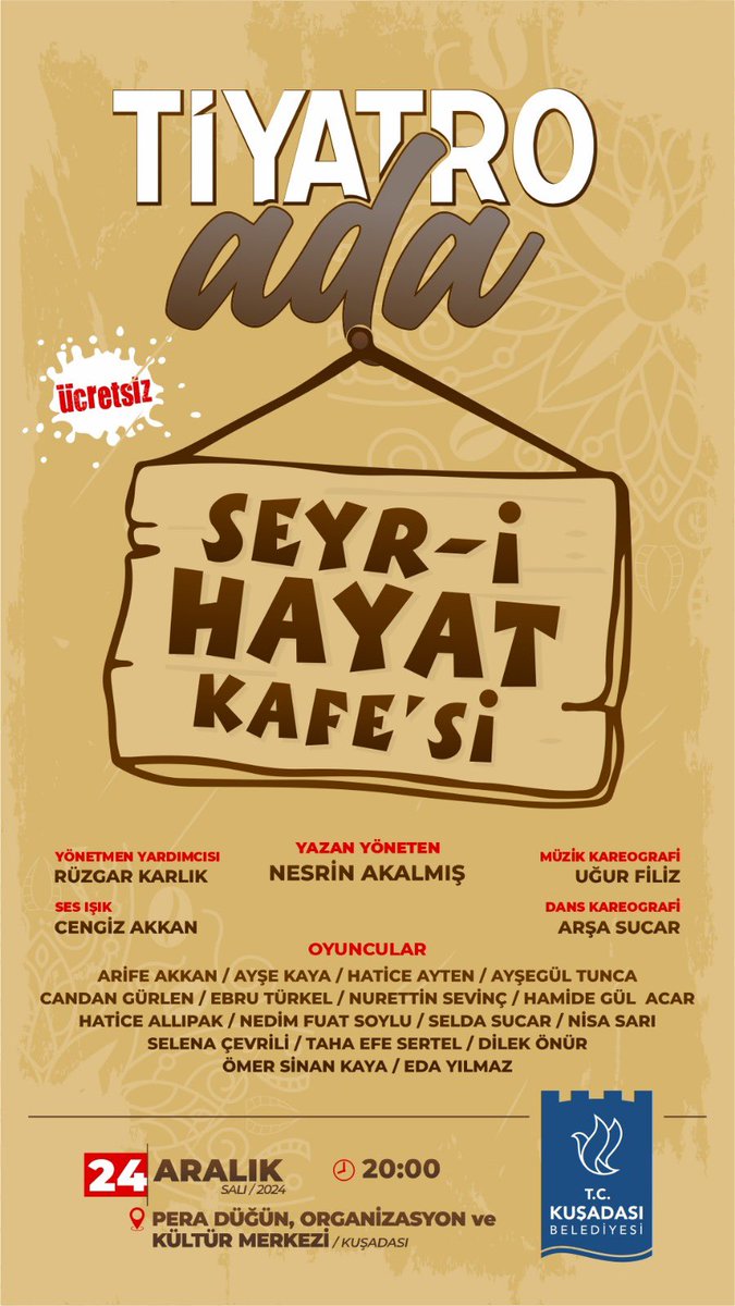 Kuşadası'nda Seyr-i Hayat Tiyatro Oyunu