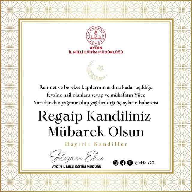 Mübarek Regaip Kandili'nde Dualar Yükseliyor