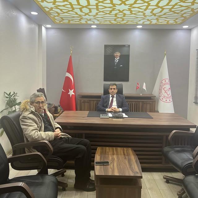 Milli Eğitim Müdürlüğünü Ziyarete Geçen Gazeteci Televizyoncu Kadir Demirci