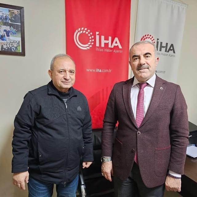 Balıkesir İl Milli Eğitim Müdürü Murat Demir, İHA Balıkesir İl Temsilcisi Hüseyin Tokmakı'nı Ziyarete Gitti