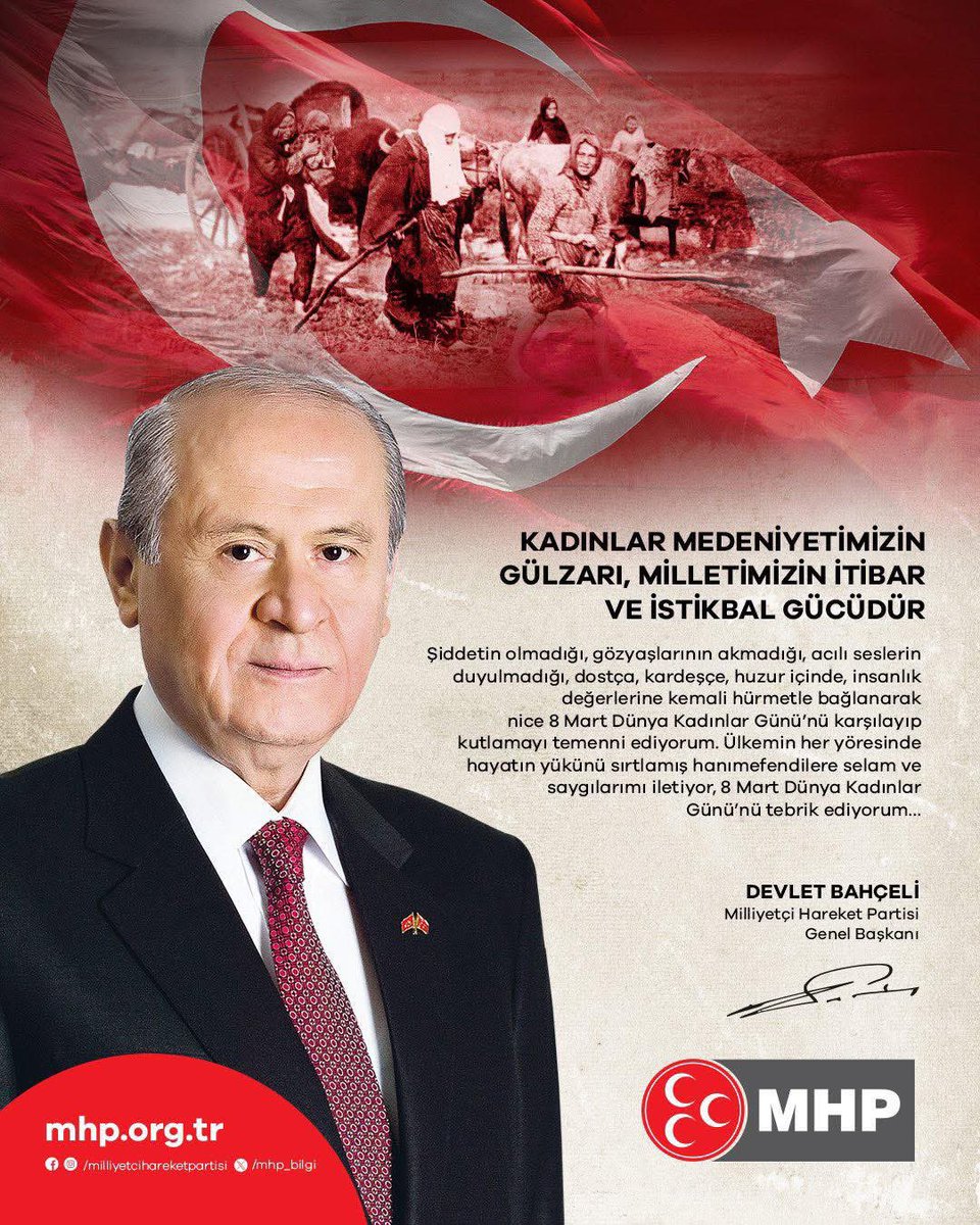MHP Afyonkarahisar İl Başkanlığı: Kadınlar Medeniyetimiznin Gülzarı, Milletimizin İtibar ve İstikbal Gücüdür