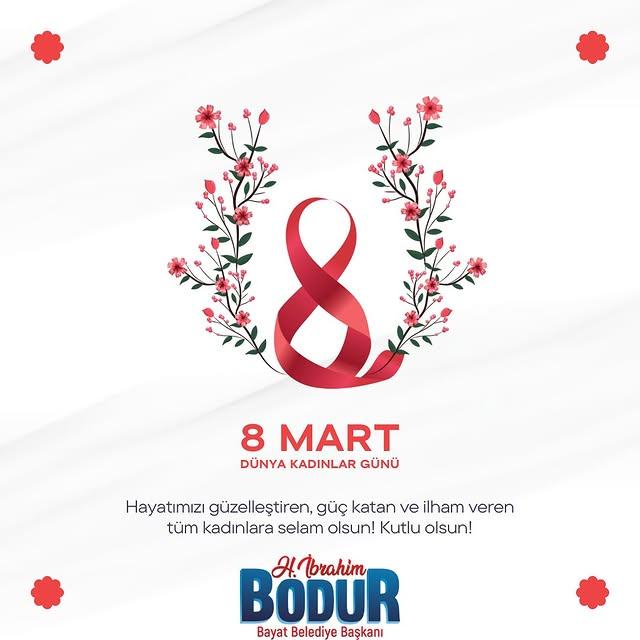 Bayat Belediye Başkanı'ndan 8 Mart Mesajı: Kadınların Eşit Hakları ve Refahı İçin Çalışacağız