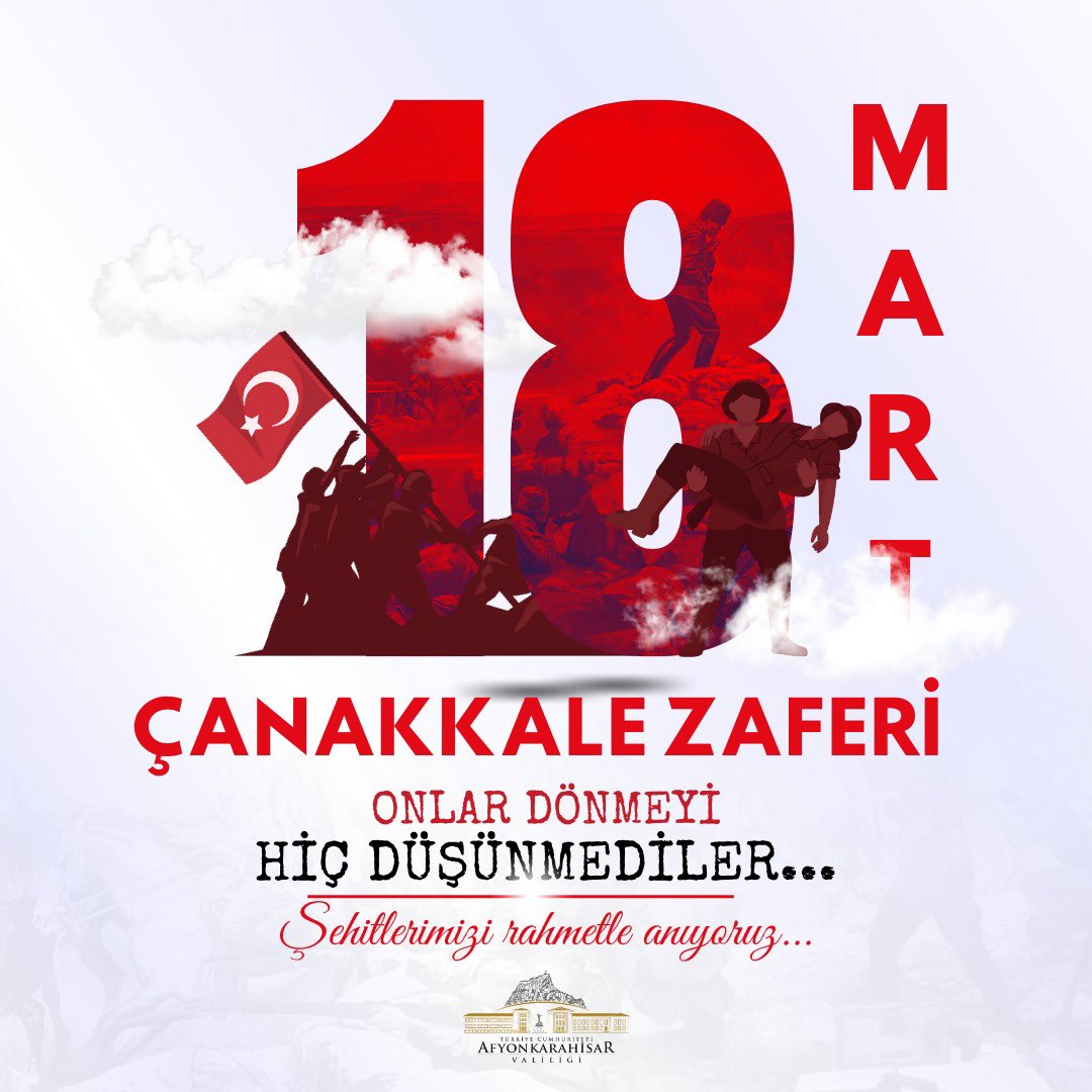 Afyonkarahisar, Çanakkale Zaferi'nin 109. Yıl Dönümünü Anma Törenleriyle Kutladı
