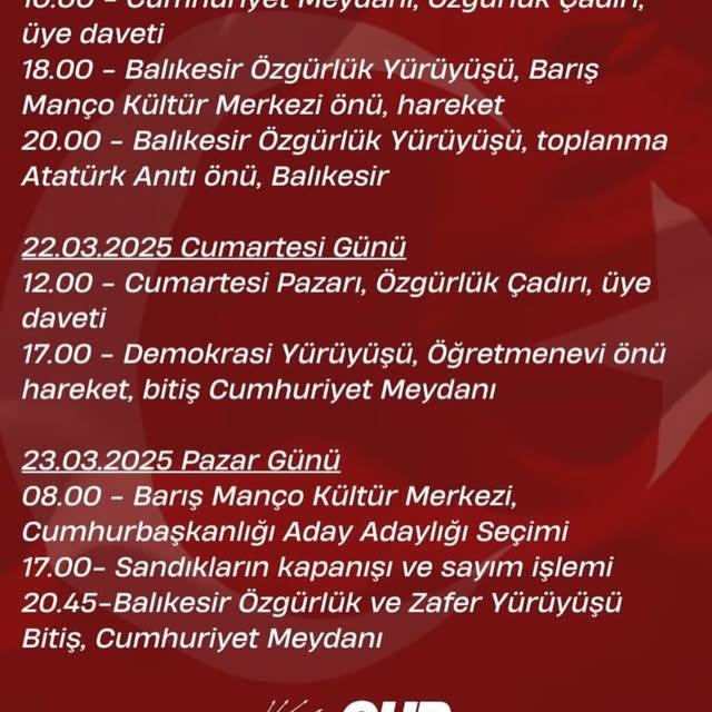 Bandırma CHP Kadın Kolları'ndan Vatandaşlara Davet