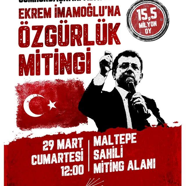 CHP, İstanbul'da İmamoğlu Destekli Büyük Mitin Planlıyor
