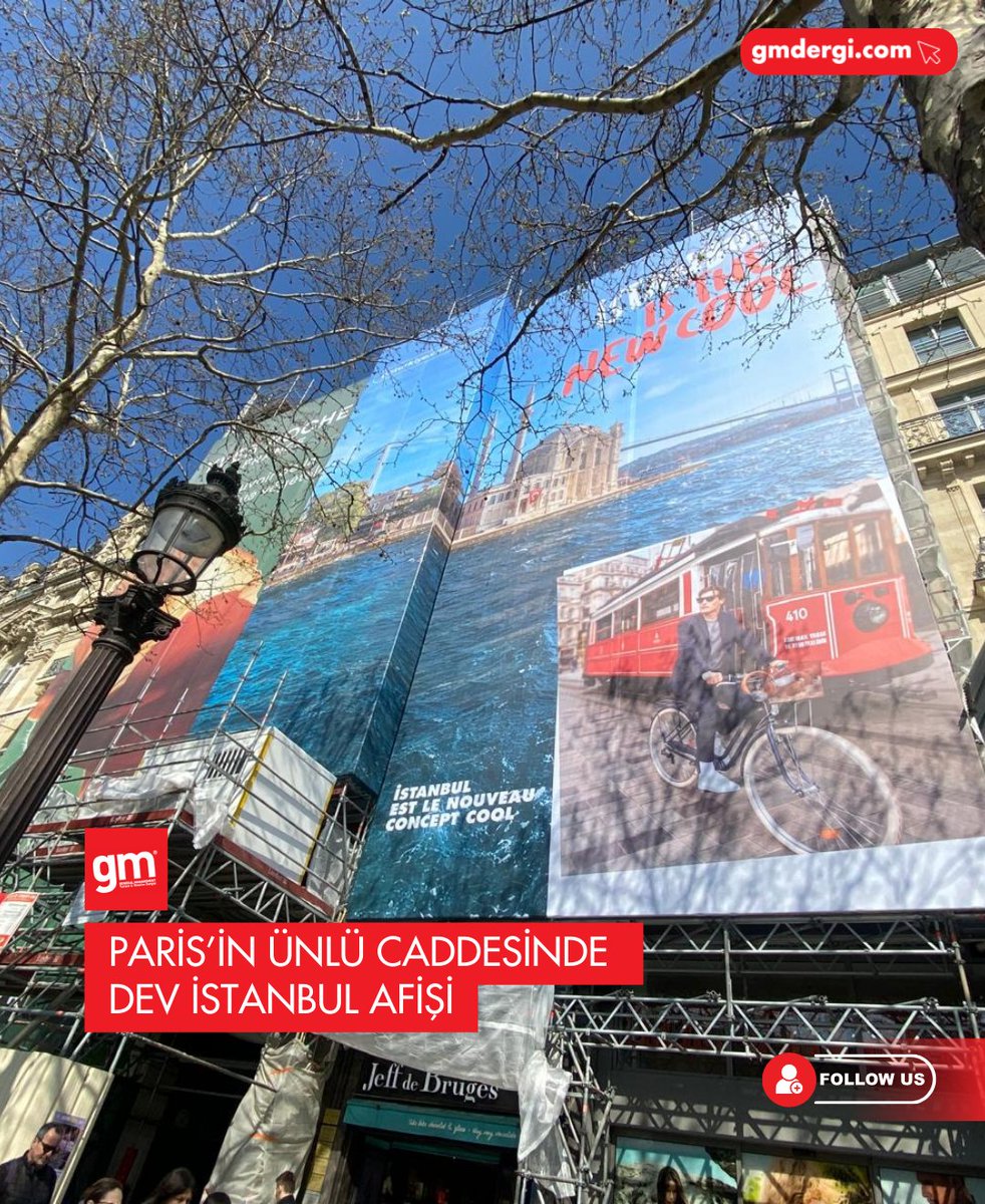 Şanzelize Caddesi, İstanbul Temalı Afişlerle Canlanıyor