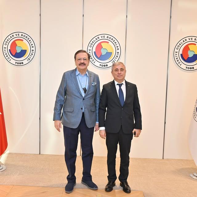 Didim Ticaret Odası Başkanı Hisarcıklıoğlu ile Türkiye Odalar ve Borsalar Birliği'ni Ziyaret Etti