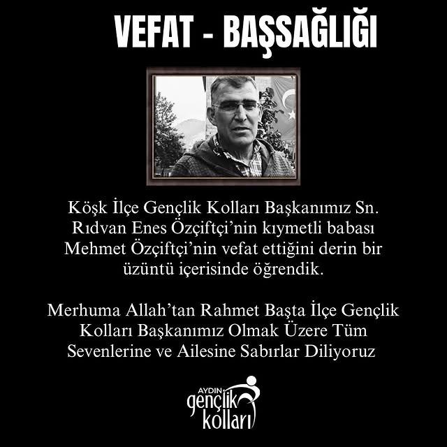 Aydın'da İş Adamı Mehmet Özçiftçi Vefat Etti