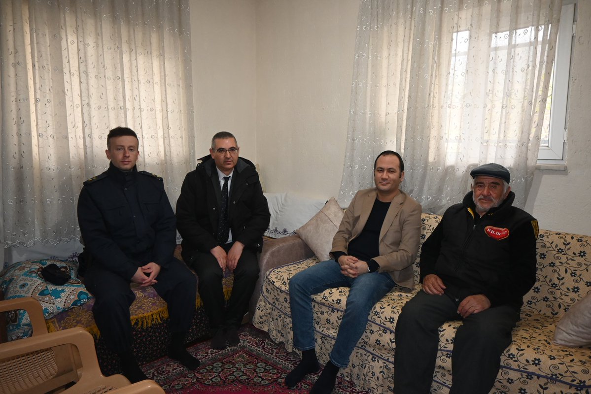 Çay Kaymakamı, Kıbrıs Gazisi Celil Şimşek'i Ziyaret Etti