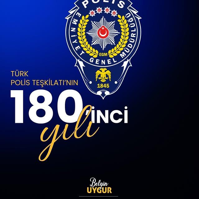 Türk Polis Teşkilatı 180. Kuruluş Yıl Dönümünü Kutladı