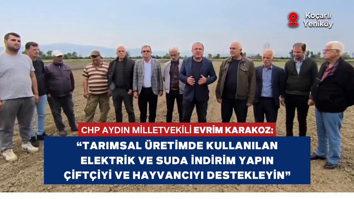 CHP Aydın Milletvekili Karakoz, Aydın’daki Tarım Sektörünü Destek Sözü Verdi