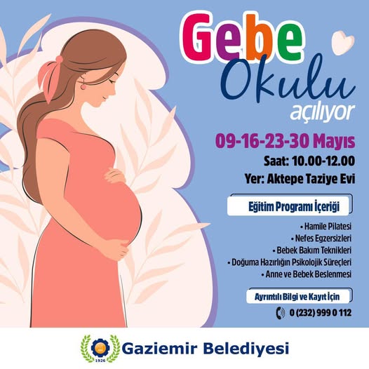 İzmir Gaziemir Belediyesi'nden Gebe Okulu Açılışı