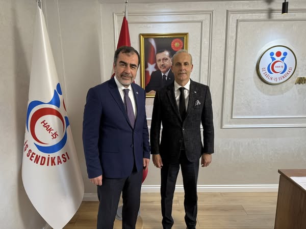AK Parti Aydın İl Başkanlığı, Hak-İş Konfederasyonu ve Öz Sağlık İş Sendikasını Ziyaret Etti