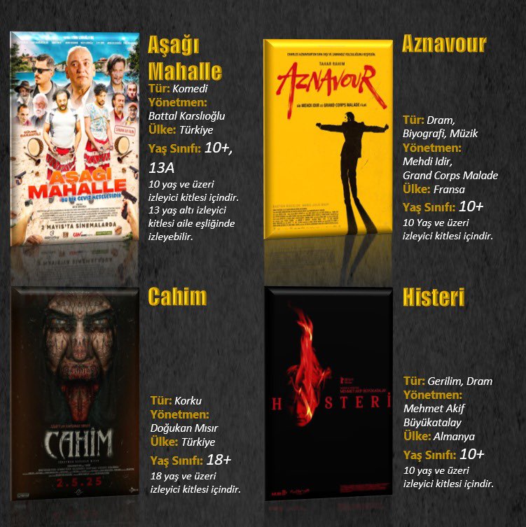 2025 Mayıs Ayında Sinemalarda 11 Yeni Film Gösterime Giriyor