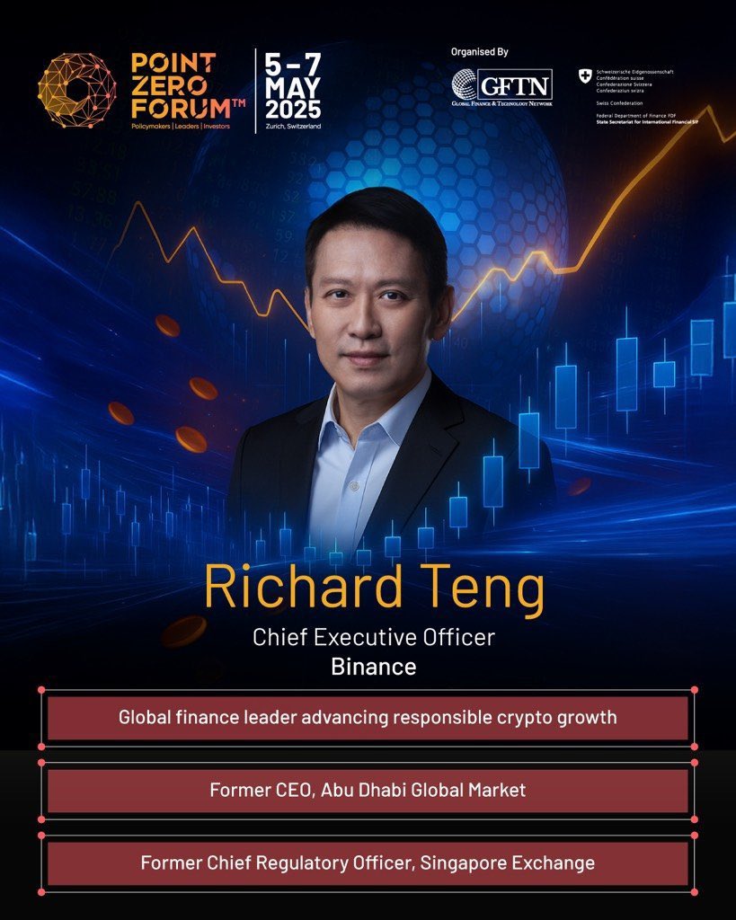 Binance CEO Richard Teng, Zürih'teki Point Zero Forum'da Dijital Varlıkların Geleceğine Dair Görüşlerini Paylaşacak