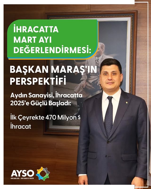 Aydın Sanayisi, 2025'e 470 Milyon Dolarlık İhracatla Güçlü Başladı