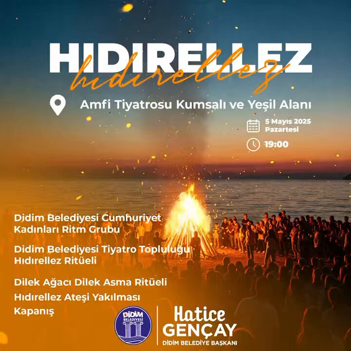 Didim'de Hıdırellez Coşkusu: Ritim, Tiyatro ve Dilek Ağacıyla Unutulmaz Bir Gece