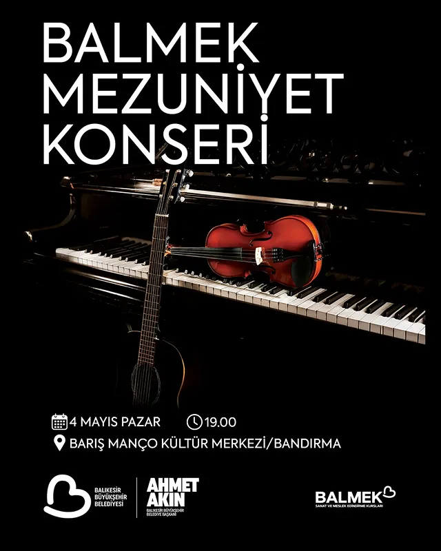 BalmeK Kursiyerleri Bandırma'da Müzik Dinletisi Verecek