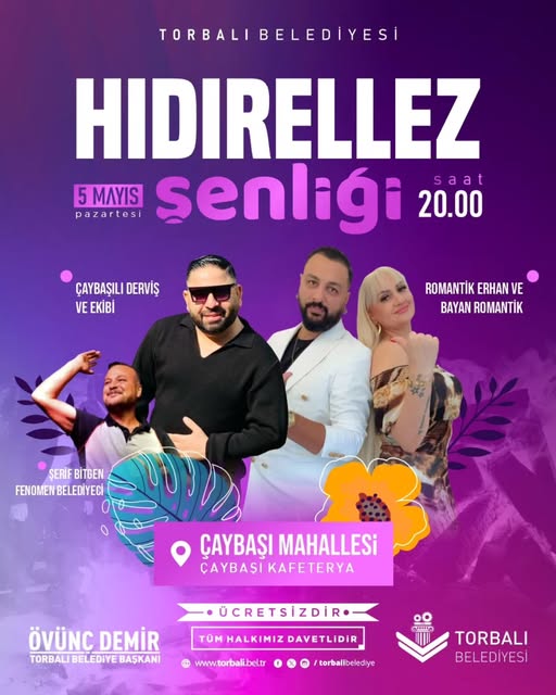 Torbalı Belediyesi, Hıdırellez Şenliği ile Çaybaşı'nda Eğlenceye Ev Sahipliği Yapacak
