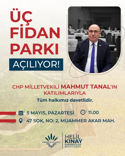 Karabağlar Belediyesi, Deniz Gezmiş, Hüseyin İnan ve Yusuf Aslan Anısına Park Açılışı Yapıyor