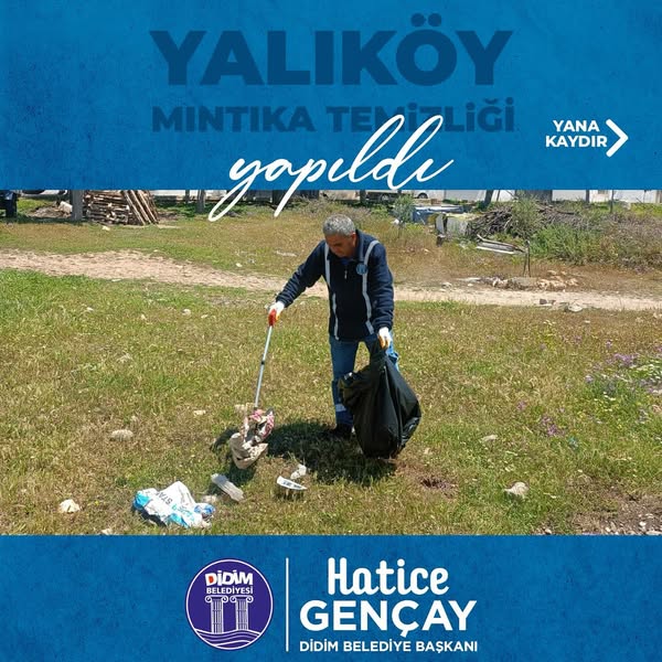 Didim Belediyesi, Yalıköy'de Kapsamlı Temizlik Çalışması Yürüttü