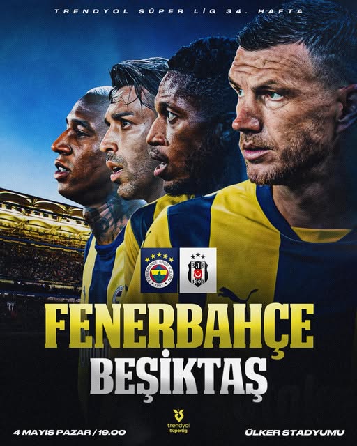 Fenerbahçe ve Beşiktaş Derbisi Pazar Akşamı Ülker Stadyumu'nda
