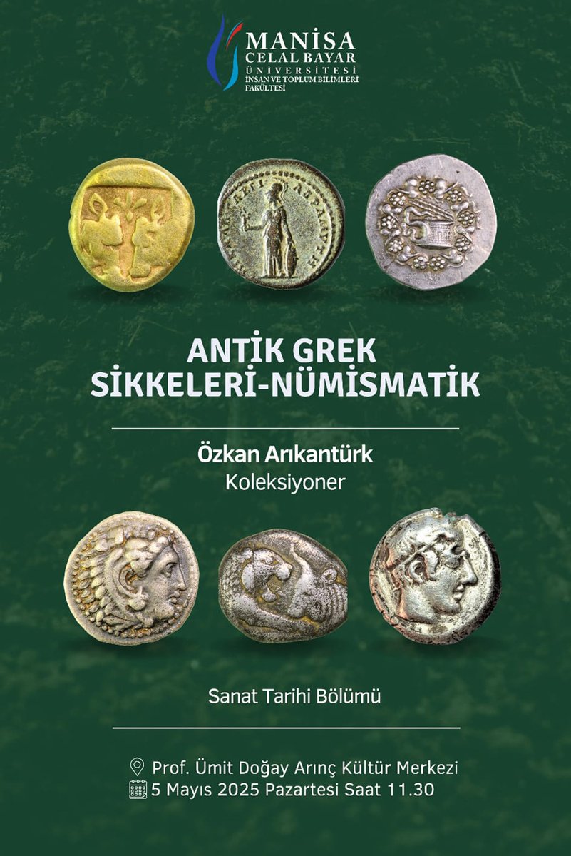 Manisa Celal Bayar Üniversitesi'nde Antik Grek Sikkeleri Konferansı