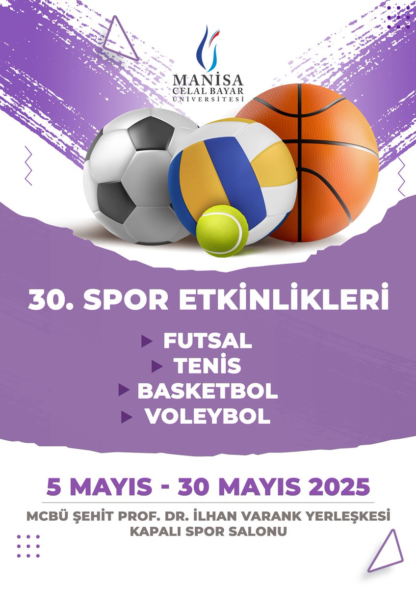 Manisa Celal Bayar Üniversitesi'nde Mayıs Ayı Spor Etkinlikleri Başlıyor