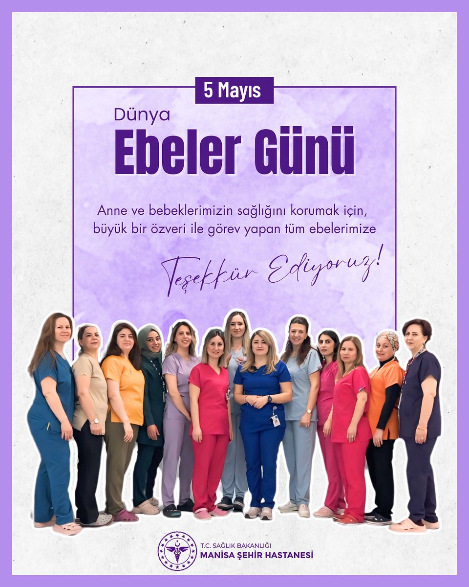 Manisa Şehir Hastanesi, Dünya Ebeler Günü'nü Kutladı