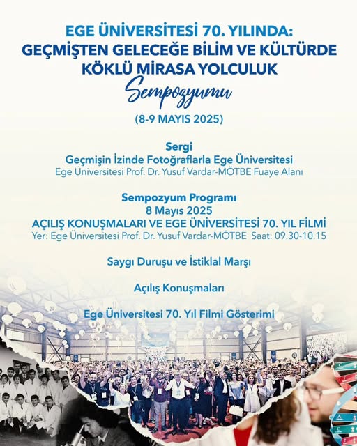 Ege Üniversitesi, 70. Yıl Sempozyumu ile Bilim ve Kültür Mirasını Kutlayacak