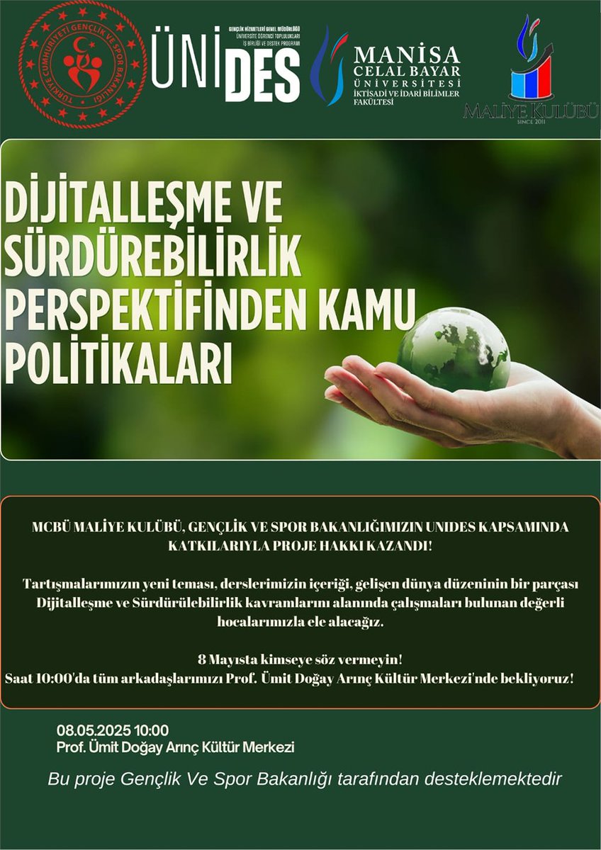 Manisa Celal Bayar Üniversitesi, Dijitalleşme ve Sürdürülebilirlik Konulu Kamu Politikaları Konferansı Düzenliyor