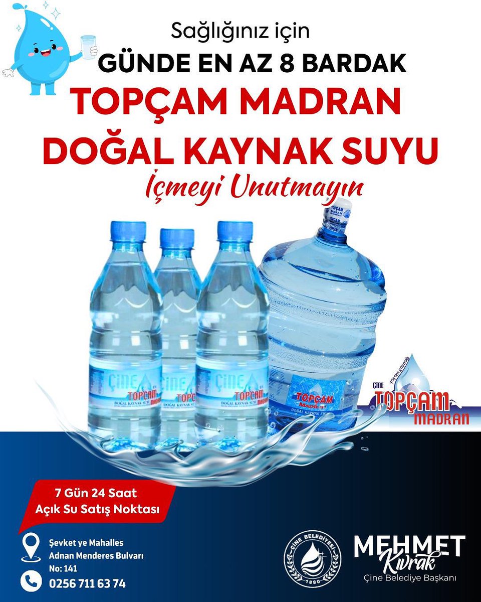 Çine'de Doğal Madran Kaynak Suyu Satış Noktası Açıldı