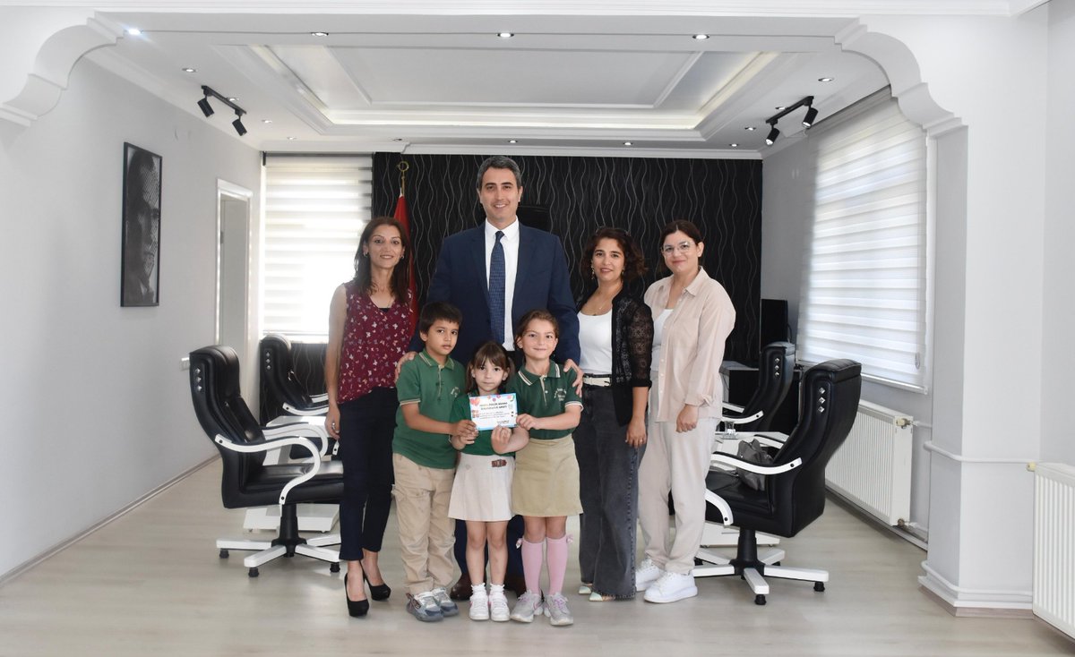 Didim Mahir Özgür Damar İlkokulu Heyeti Kaymakamı Kazım Kuruca'yı Ziyaret Etti