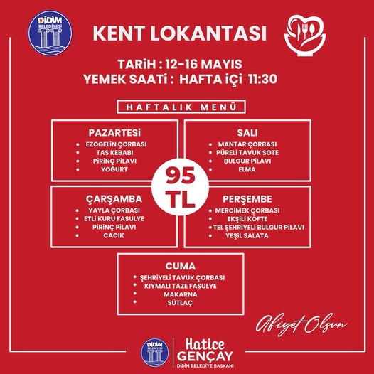Didim Belediyesi Kent Lokantası, Ekonomik ve Lezzetli Menüsüyle Vatandaşlarla Buluşuyor