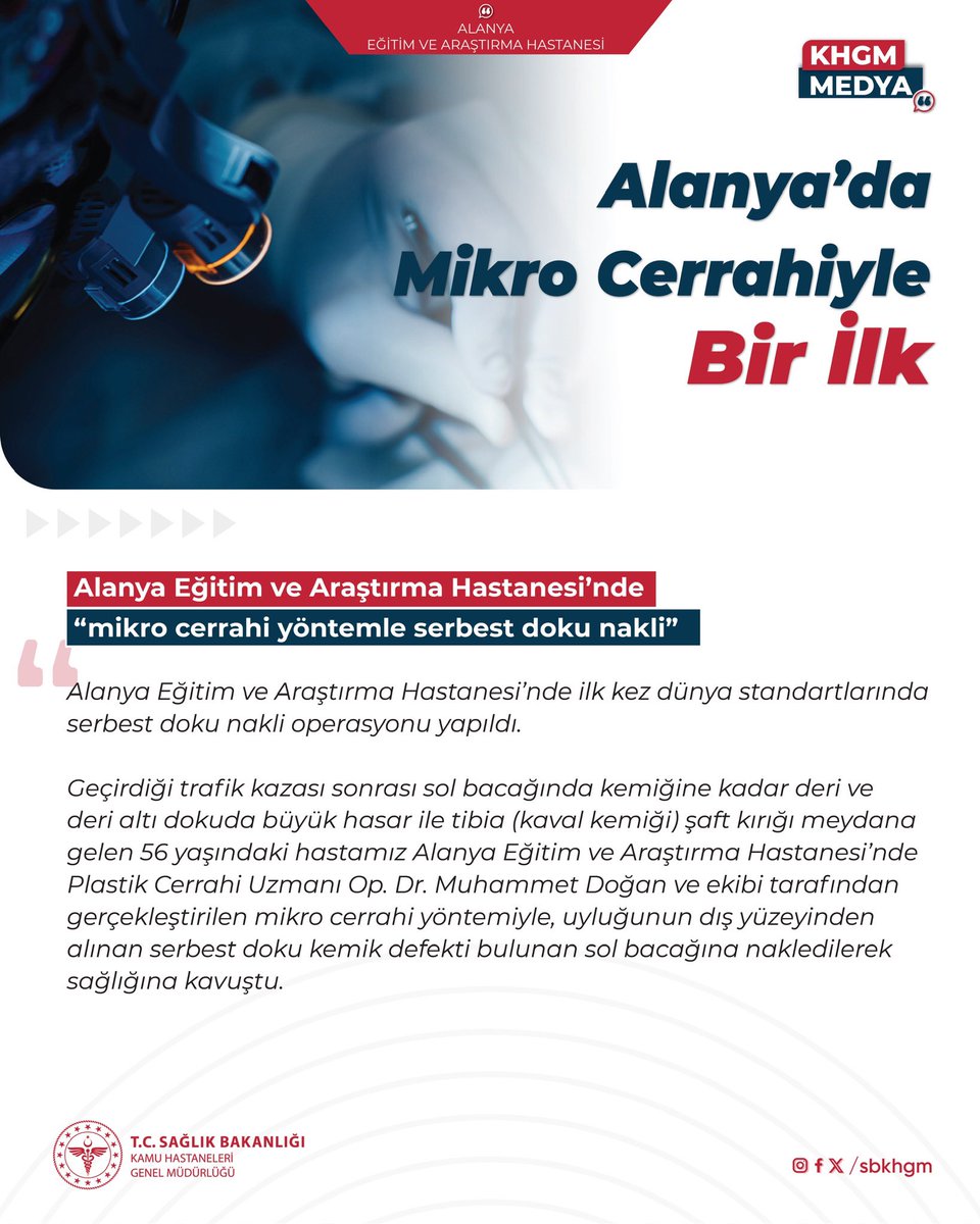 Alanya Eğitim ve Araştırma Hastanesi'nde Mikro Cerrahiyle İlk Başarılı Tedavi