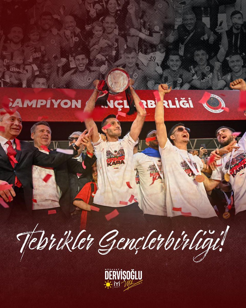 İYİ Parti Genel Başkanı Dervişoğlu, Gençlerbirliği'ni Zafere Ulaştığı İçin Tebrik Etti