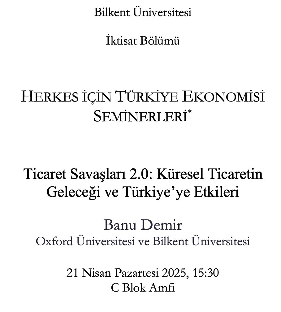 Ekonomi Uzmanı Banu Demir, Ticaret Savaşlarının Geleceği Hakkında Bilgilendirici Sunum Yaptı