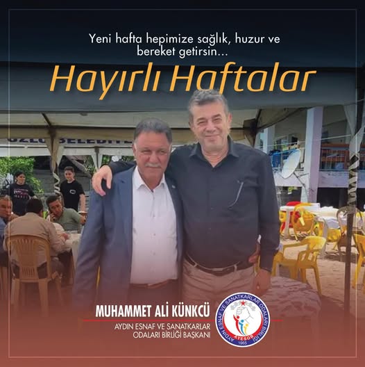 AYESOB, Esnafa Hayırlı Haftalar Dileği