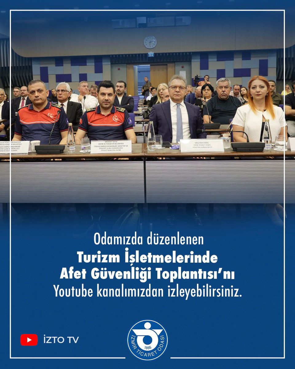 İzmir'de Turizm İşletmeleri için Afet Güvenliği Toplantısı Düzenlendi