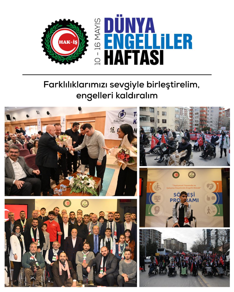 HAK-İŞ, Dünya Engelliler Haftası'nı Kutladı: Eşit Katılımın Önemi Vurgulandı