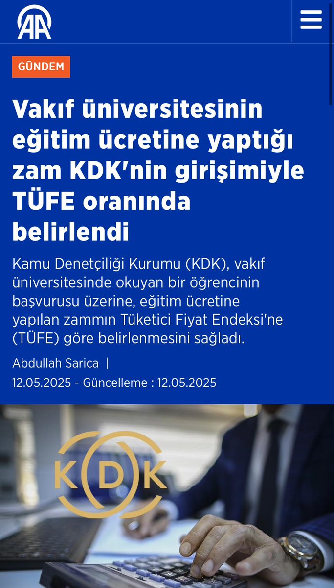 Kamu Denetçiliği Kurumu, Öğrencinin Başvurusunu Değerlendirdi: Eğitim Ücretleri TÜFE'ye Göre Ayarlanacak