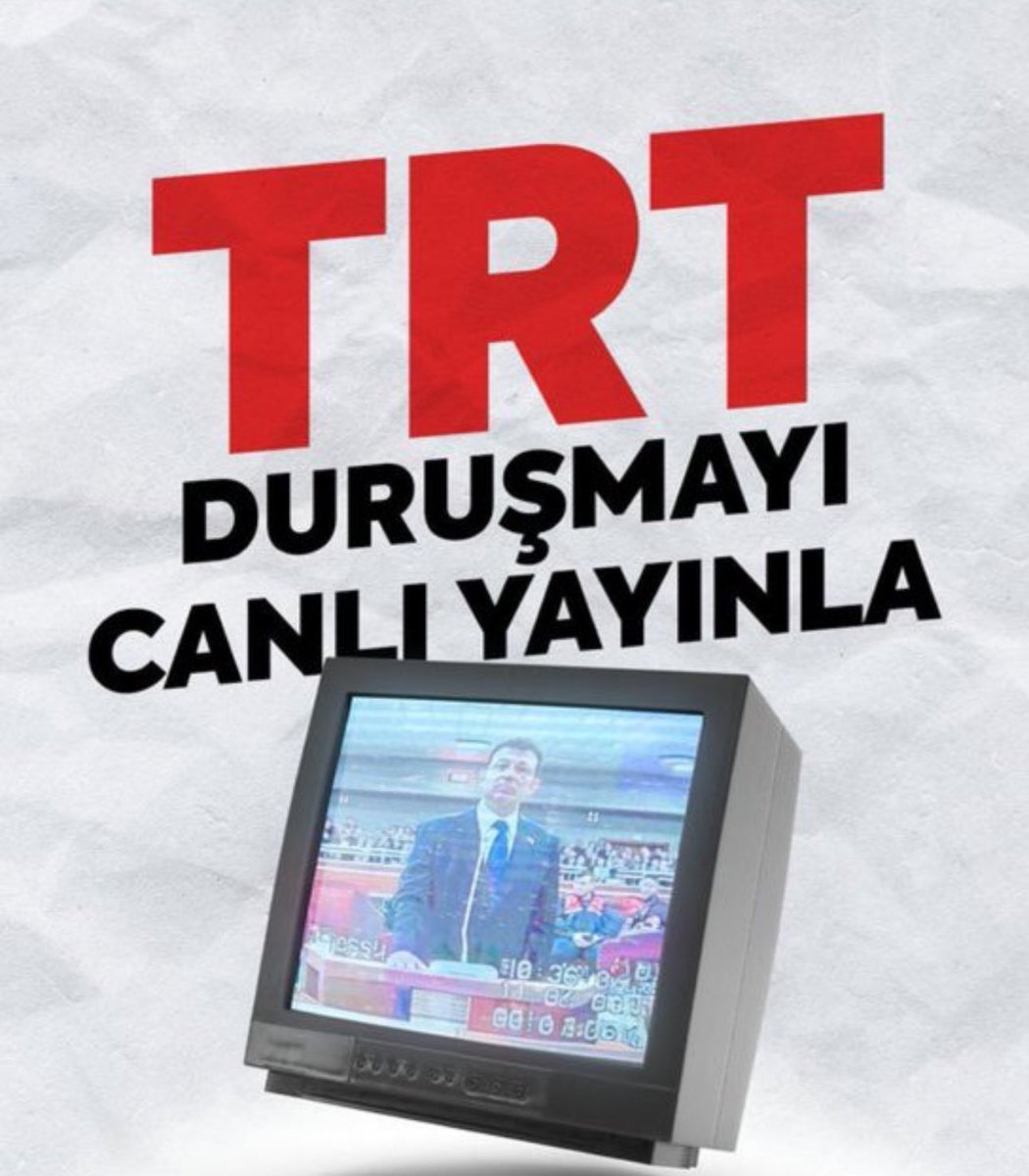 Ekrem İmamoğlu'nun Duruşması TRT'de Canlı Yayında