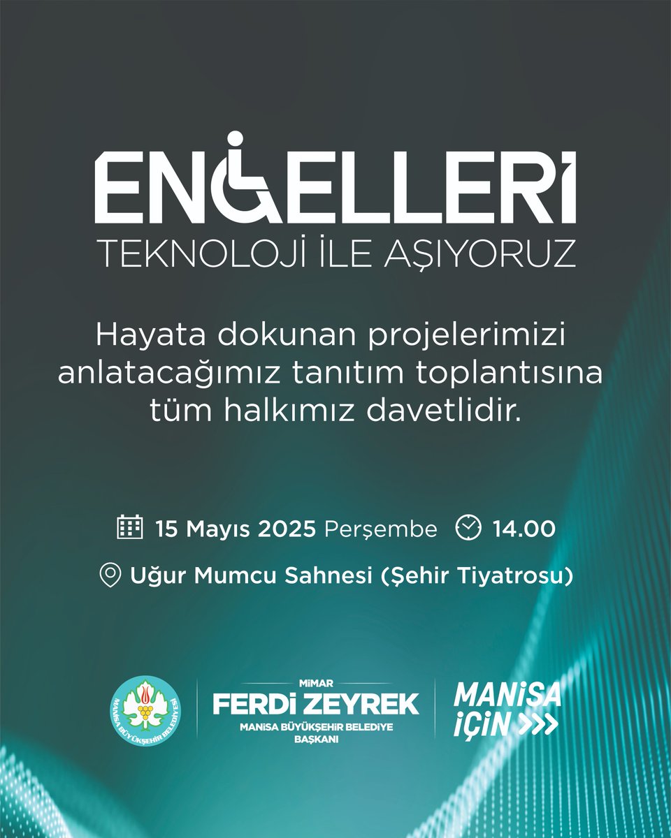 Manisa Büyükşehir Belediyesi, Teknolojiyle Engelleri Aşan Mobil Uygulamalarını Tanıtacak