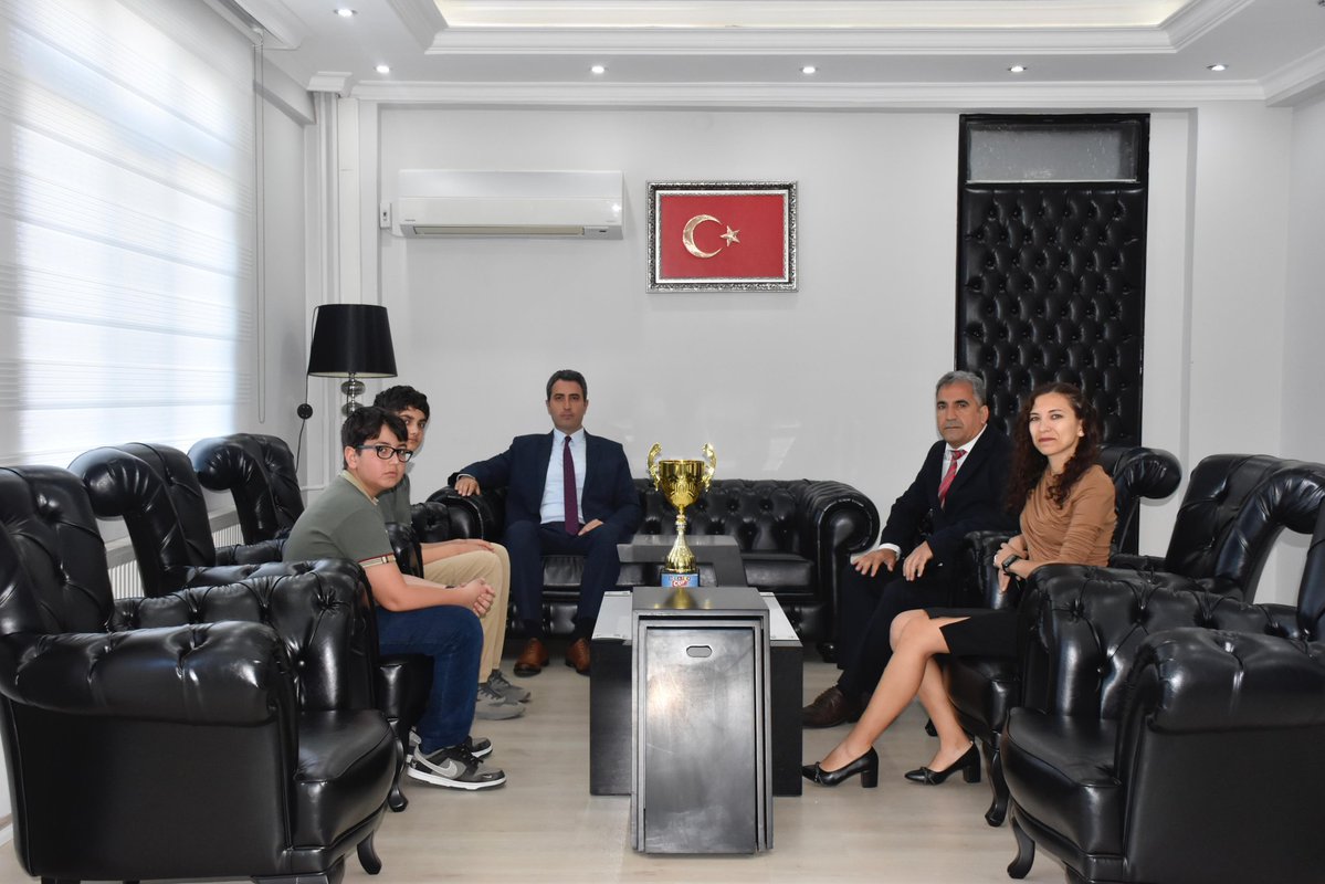 Didim'de Scratch Cup'ta Türkiye Birincisi Olan Öğrenciler Kaymakamı Ziyaret Etti